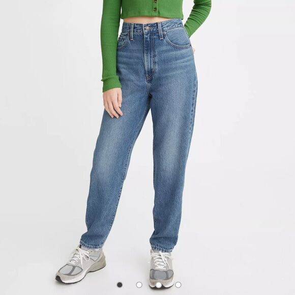 NWT women’s Levi's High Loose Taper Relaxed Fit Blue Jeans size 34 x 29 - Picture 1 of 14